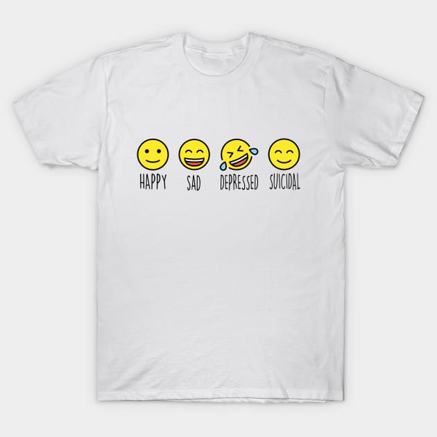 Spoonie Species: Mental health 'moji T-Shirt by spooniespecies